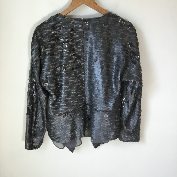 Free People Sequin Party Open Front Jacket - Picture 4 of 7